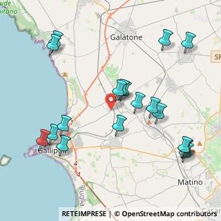 Mappa Viale Gallipoli, 73017 Sannicola LE, Italia (5.06263)