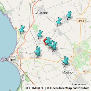 Mappa Via G. Leopardi, 73017 Sannicola LE, Italia (3.45917)