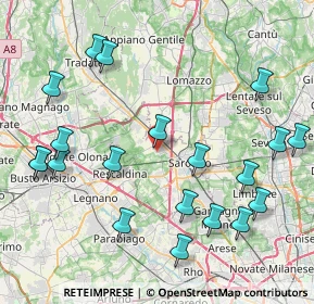 Mappa Via Fratelli Ghirimoldi, 21040 Gerenzano VA, Italia (9.73)