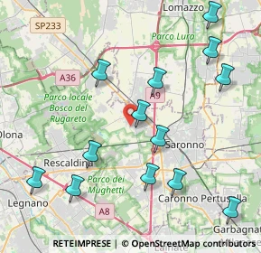 Mappa Via Fratelli Ghirimoldi, 21040 Gerenzano VA, Italia (4.62308)
