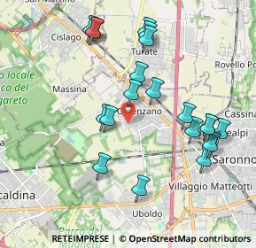 Mappa Via Fratelli Ghirimoldi, 21040 Gerenzano VA, Italia (1.976)