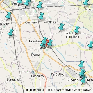 Mappa Via Giorgione, 31023 Resana TV, Italia (3.22889)