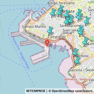 Mappa Via della Rampa, 34123 Trieste TS, Italia (1.48938)