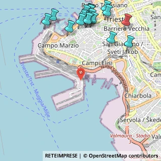 Mappa Via della Rampa, 34123 Trieste TS, Italia (1.515)
