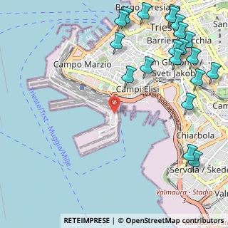 Mappa Via della Rampa, 34123 Trieste TS, Italia (1.5375)
