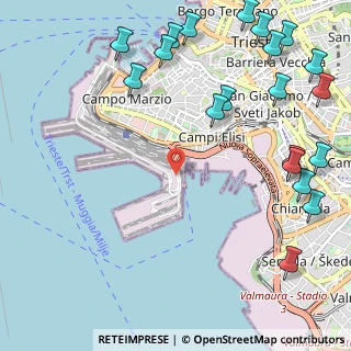 Mappa Via della Rampa, 34123 Trieste TS, Italia (1.542)