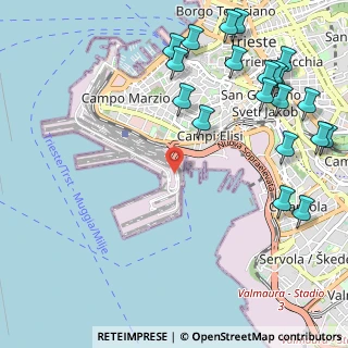 Mappa Via della Rampa, 34123 Trieste TS, Italia (1.4245)