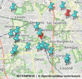 Mappa Via Ada Negri, 20831 Seregno MB, Italia (2.392)