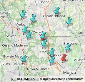 Mappa Via Ada Negri, 20831 Seregno MB, Italia (3.95154)