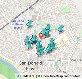 Mappa Via Bellini, 30027 San Donà di Piave VE, Italia (0.294)