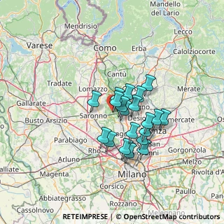 Mappa Via Fulvio Bracco, 20811 Cesano Maderno MB, Italia (9.846)