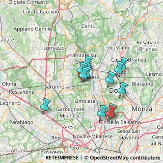 Mappa Via Fulvio Bracco, 20811 Cesano Maderno MB, Italia (6.15)