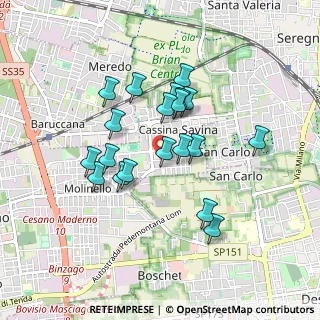 Mappa Via San Tarcisio, 20811 Cesano Maderno MB, Italia (0.748)