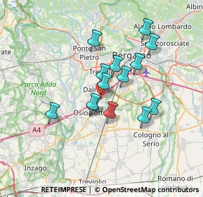 Mappa Via Dossi, 24044 Dalmine BG, Italia (5.55714)