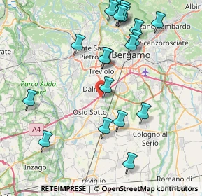 Mappa Via Dossi, 24044 Dalmine BG, Italia (8.9905)