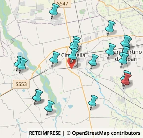 Mappa Via Beltramina, 35013 Cittadella PD, Italia (4.5565)