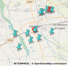 Mappa Via Beltramina, 35013 Cittadella PD, Italia (3.775)