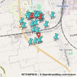 Mappa Via Beltramina, 35013 Cittadella PD, Italia (0.44)