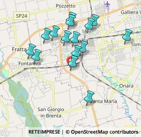 Mappa Via Beltramina, 35013 Cittadella PD, Italia (1.758)