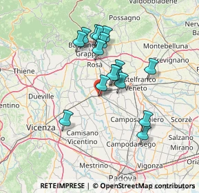 Mappa Via Beltramina, 35013 Cittadella PD, Italia (11.98125)