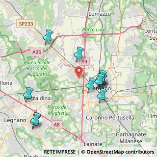 Mappa Via pascoli angolo, 21040 Gerenzano VA, Italia (3.805)