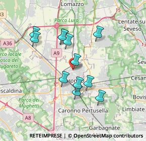 Mappa Via Don R. Montoli, 21047 Saronno VA, Italia (3.1025)