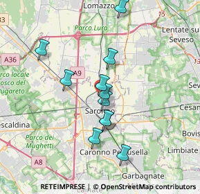 Mappa Via Don R. Montoli, 21047 Saronno VA, Italia (3.05636)