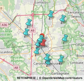 Mappa Via Don R. Montoli, 21047 Saronno VA, Italia (3.27231)