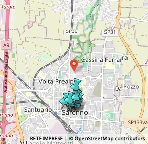 Mappa Via Don R. Montoli, 21047 Saronno VA, Italia (0.95583)