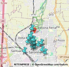 Mappa Via Don R. Montoli, 21047 Saronno VA, Italia (0.7795)
