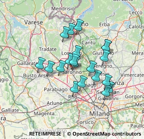 Mappa Via Don R. Montoli, 21047 Saronno VA, Italia (10.9235)