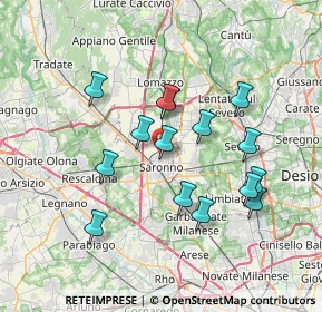 Mappa Via Don R. Montoli, 21047 Saronno VA, Italia (6.56133)