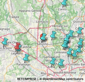 Mappa Via Don R. Montoli, 21047 Saronno VA, Italia (9.703)
