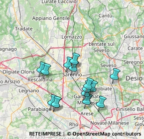 Mappa Via Don R. Montoli, 21047 Saronno VA, Italia (6.80667)
