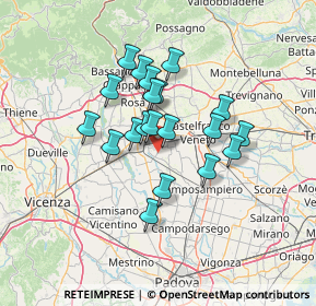 Mappa Via Giarette, 35019 Tombolo PD, Italia (10.5075)