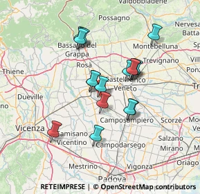 Mappa Via Giarette, 35019 Tombolo PD, Italia (11.46688)