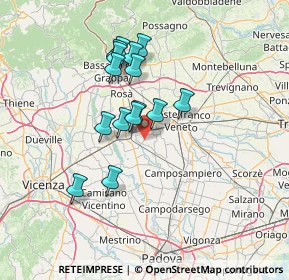 Mappa Via Giarette, 35019 Tombolo PD, Italia (11.59933)