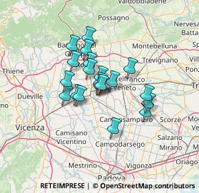 Mappa Via Giarette, 35019 Tombolo PD, Italia (9.287)