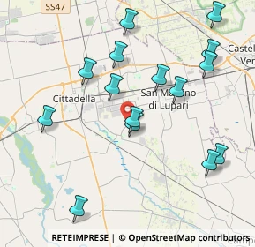 Mappa Via Giarette, 35019 Tombolo PD, Italia (4.244)