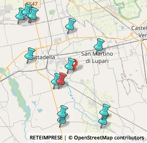 Mappa Via Giarette, 35019 Tombolo PD, Italia (5.03857)
