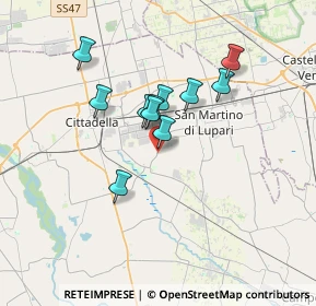 Mappa Via Giarette, 35019 Tombolo PD, Italia (2.64545)