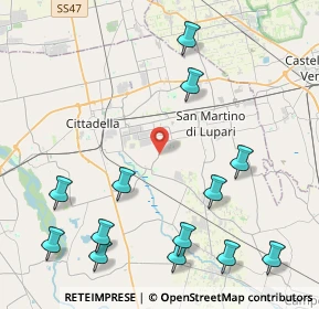 Mappa Via Giarette, 35019 Tombolo PD, Italia (5.32538)