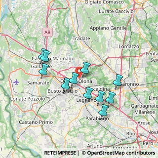 Mappa Via Sant'Antonio, 21050 Marnate VA, Italia (6.465)