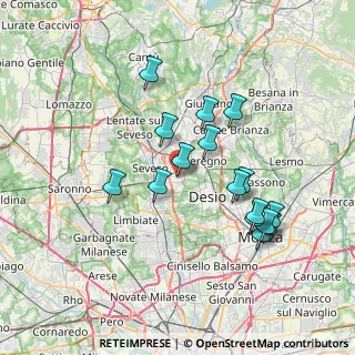 Mappa Via Moncenisio, 20811 Cesano Maderno MB, Italia (6.815)