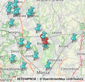 Mappa Biassono, 20853 Biassono MB, Italia (4.99211)