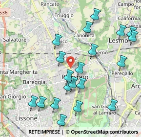 Mappa Via Alessandro Volta, 20853 Biassono MB, Italia (2.222)