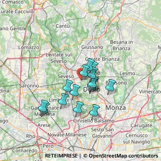 Mappa Via Paderno Dugnano, 20811 Cesano Maderno MB, Italia (5.268)