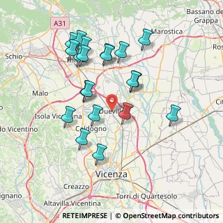 Mappa Via Dante, 36031 Dueville VI, Italia (7.3275)