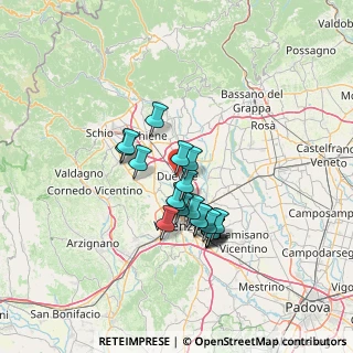 Mappa Via Dante, 36031 Dueville VI, Italia (10.458)