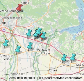 Mappa Via Seriole, 24064 Grumello del Monte BG, Italia (7.11167)